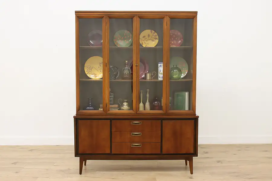 Main image of Midcentury Modern Vintage China Display or Bookcase Garrison