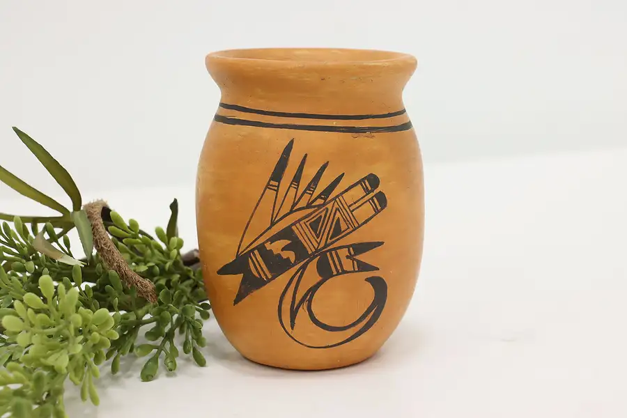 Main image of Native American Vintage Hopi Pueblo Pottery Vase, Maho