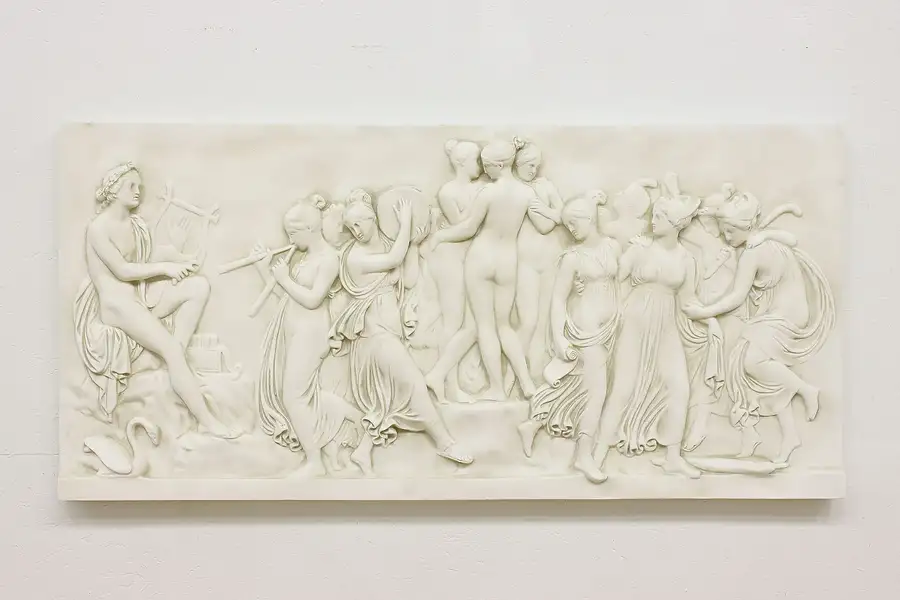 Main image of Dance of the Muses Sculpture Vintage Panel Thorvaldsen 61"