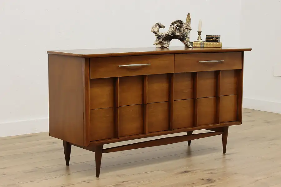 Main image of Midcentury Modern Vintage Walnut Dresser or Chest, Coffey