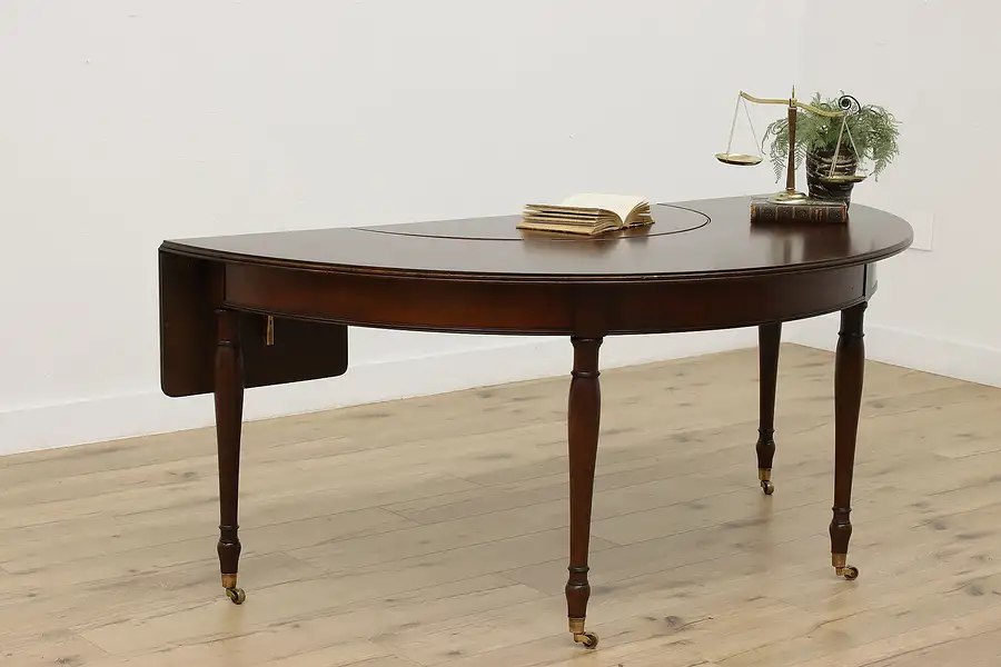 Main image of Georgian Design Vintage Drop Leaf Table or Desk, Kittinger