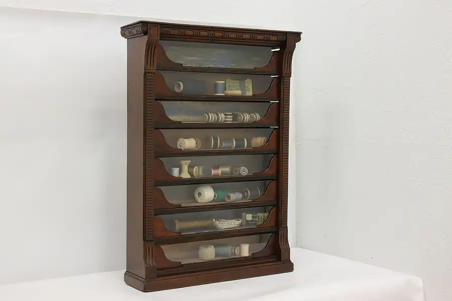 Main image of Victorian Antique 8 Drawer Store Spool or Display Cabinet