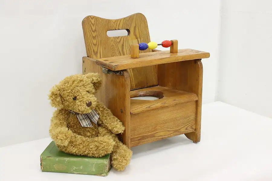 Main image of Ash & Porcelain Vintage Child Potty Training Chair