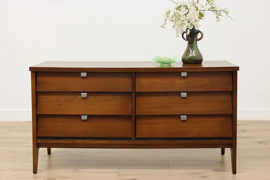 Main image of Midcentury Modern 1960s Vintage Walnut Chest or Dresser