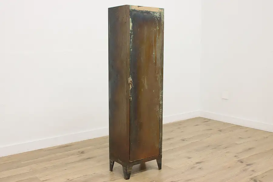 Main image of Industrial Vintage Salvage Steel Locker Cabinet, Interstate