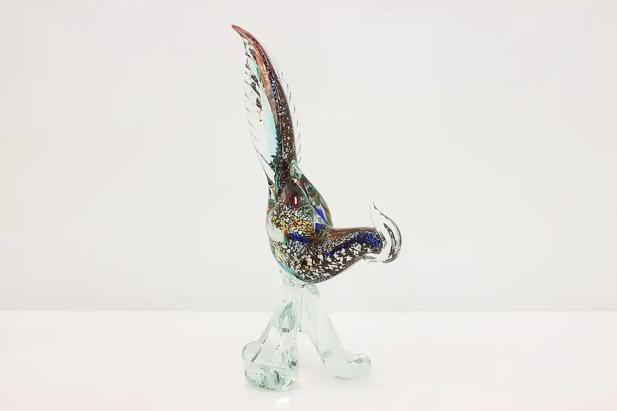 Main image of Murano Art Glass Vintage Pheasant Bird Italian Sculpture