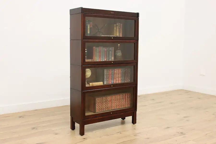 Main image of Arts & Crafts Antique 4 Stack Lawyer Bookcase, Lundstrom