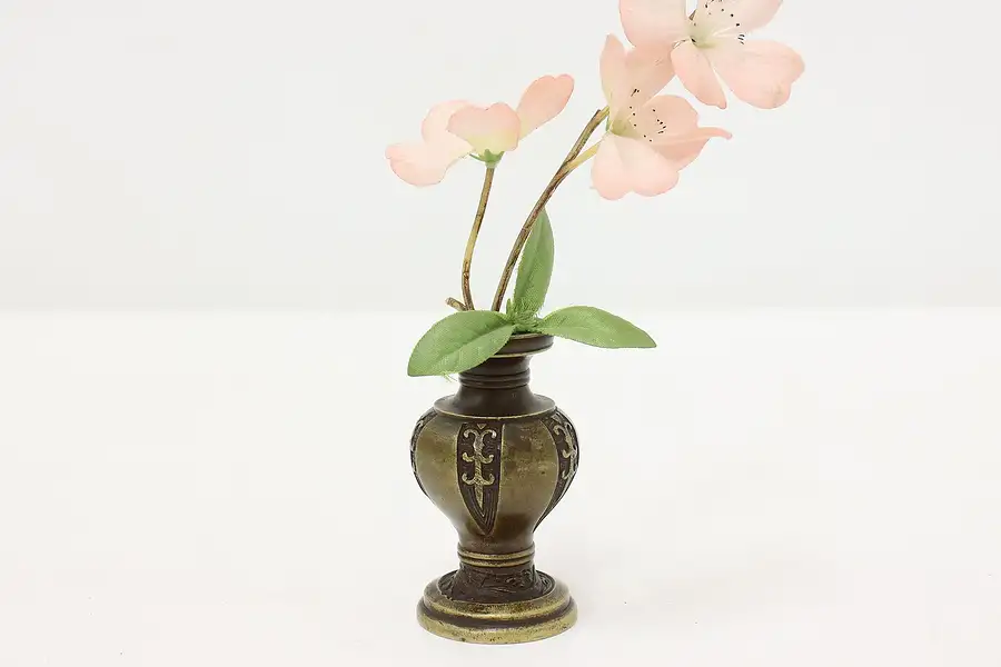 Main image of Tudor Design Vintage Bronze Flower Vase or Candlestick