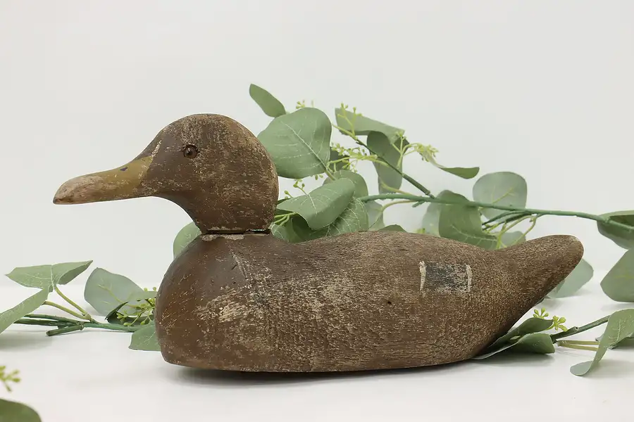 Main image of Farmhouse Vintage Carved & Painted Duck Decoy