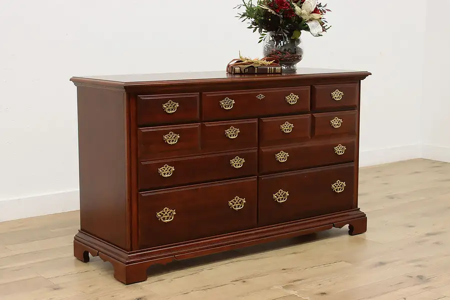 Main image of Georgian Design Vintage Cherry Dresser or Chest, Drew