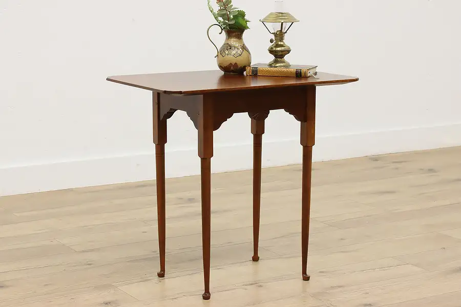 Main image of Colonial Vintage Cherry Side or End Table by Antiquity