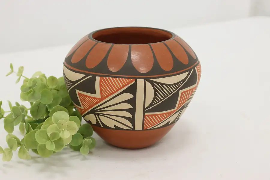 Main image of Native American Jemez Pueblo Handmade Pottery Vase, Tosa