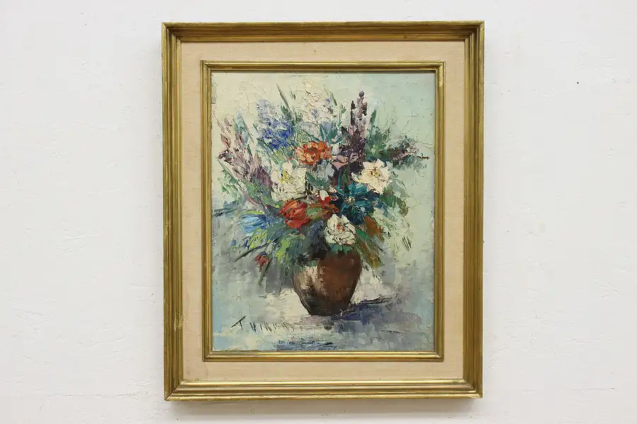 Main image of Still Life Flowers Vintage Painting, Viren 26"