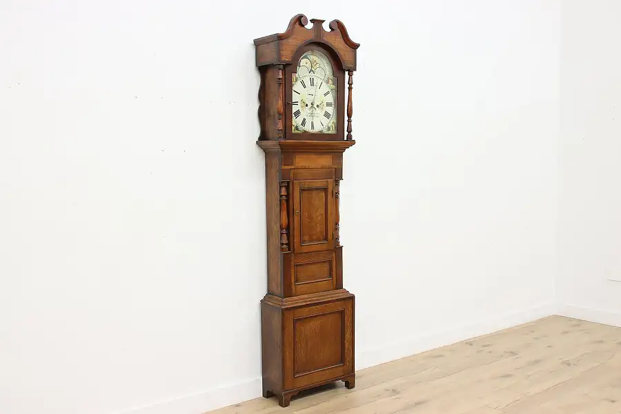 Main image of Georgian Antique 1830s Welsh Grandfather Clock, Griffiths