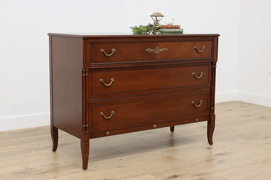 Main image of French Empire Vintage Mahogany Dresser or Chest Northern