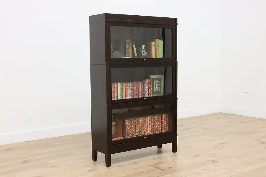 Main image of Globe Antique Craftsman 3 Stack Lawyer Bookcase