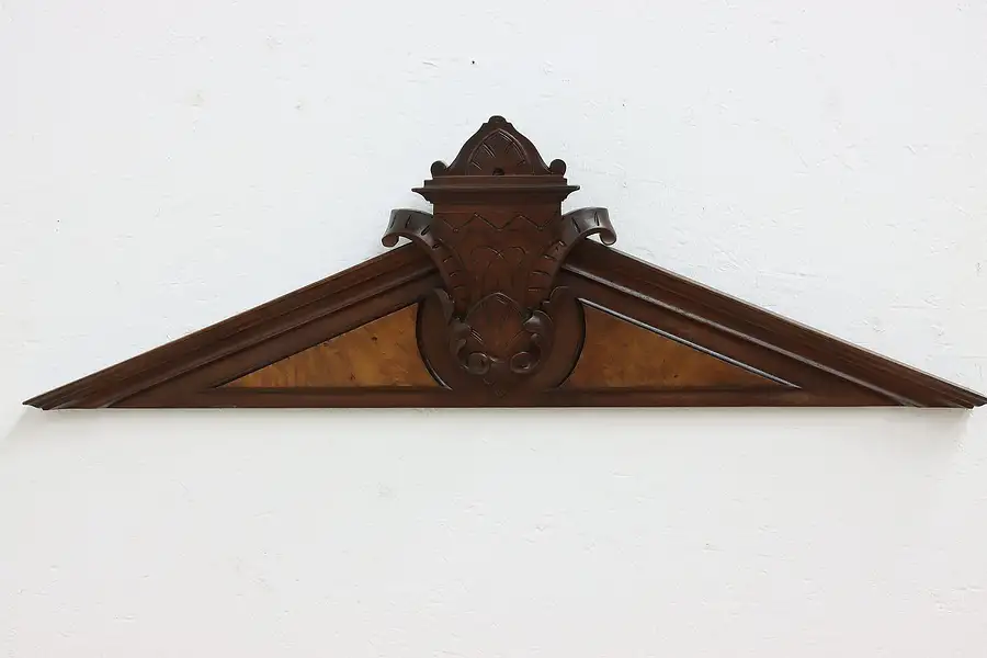 Main image of Victorian Antique Carved Walnut Architectural Salvage Crest