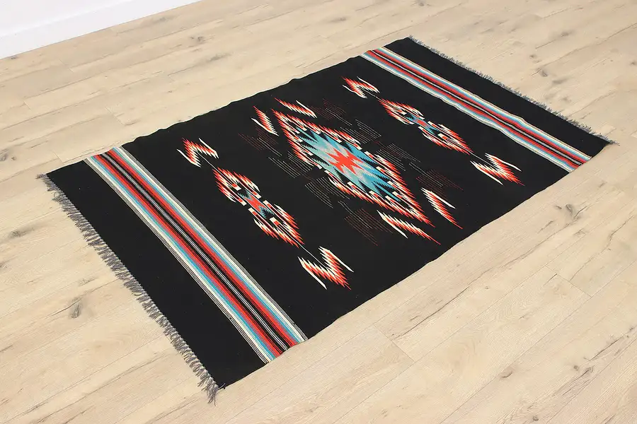 Main image of Chimayo Design Vintage Woven Wool Southwest Blanket