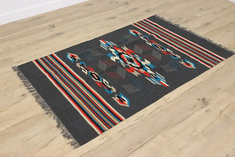 Main image of Chimayo Design Southwest Vintage Woven Wool Blanket