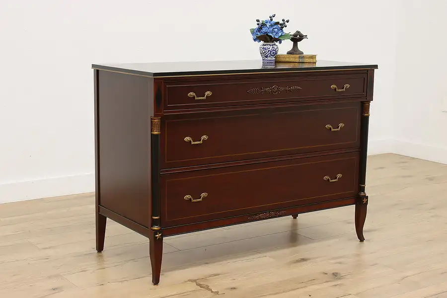 Main image of French Design Vintage Mahogany Dresser or Chest, Rway