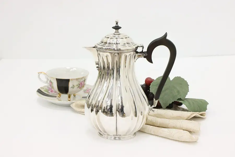 Main image of English Antique Silverplate Coffee Pot, Mappin & Webb