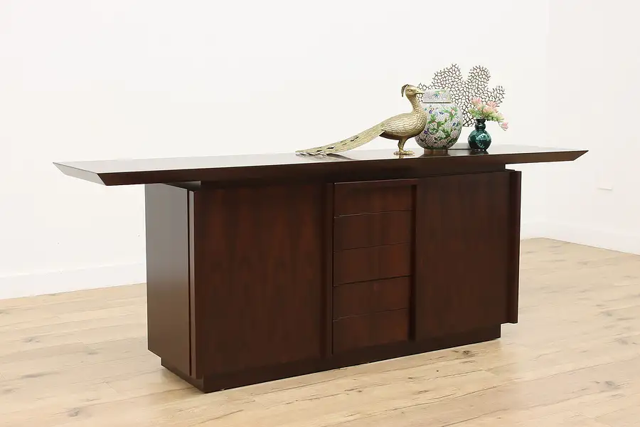 Main image of Midcentury Modern Vintage Danish Sideboard TV Console, Bar