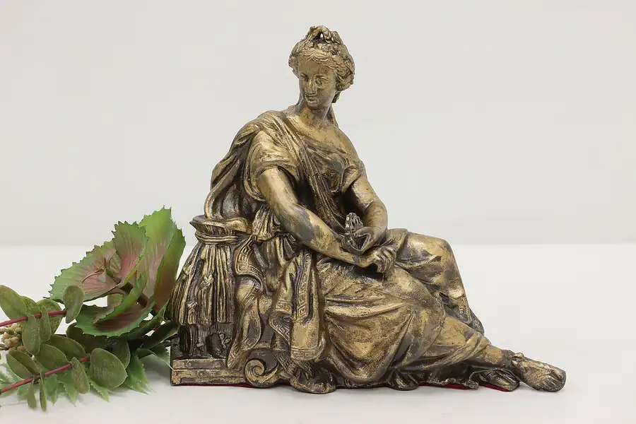 Main image of Greek Goddess Vintage Gilded Sculpture