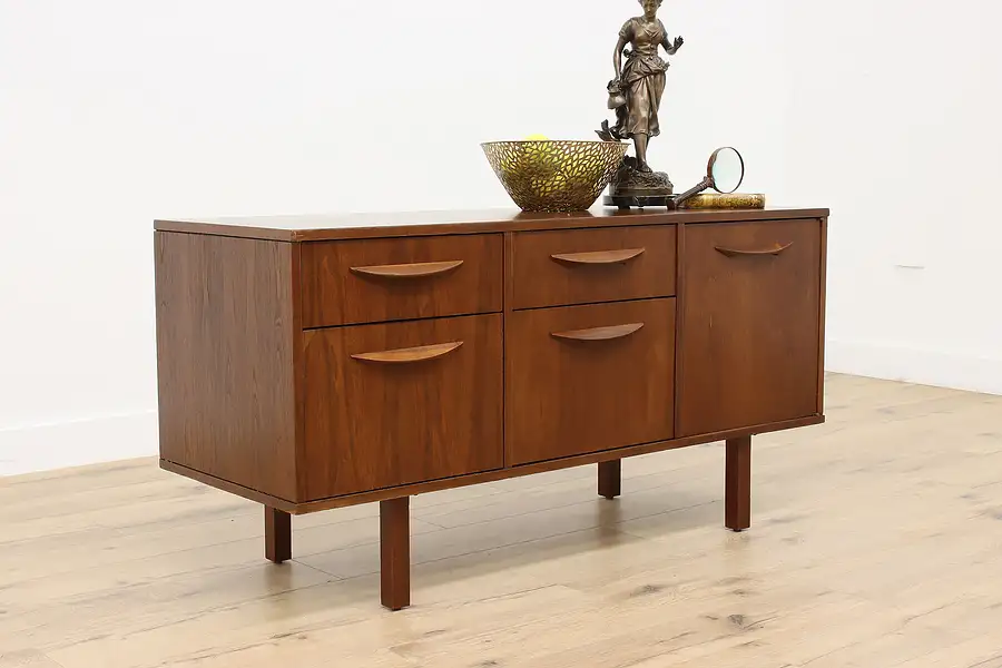 Main image of Midcentury Modern Vintage Danish Credenza TV Console Bar