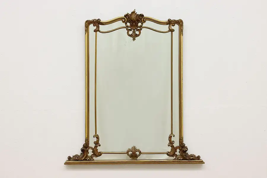 Main image of Italian Antique Mantel or Hall Mirror