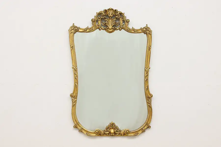 Main image of Baroque Vintage Gilt Fireplace or Hall Mirror, Goldman