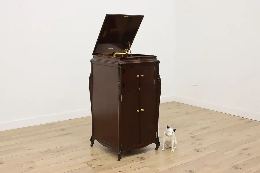 Main image of Victrola Record Player Antique Mahogany Phonograph VV-XVI