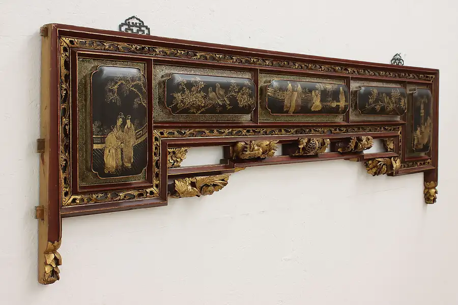 Main image of Chinese Architectural Salvage Antique Lacquer Cedar Archway