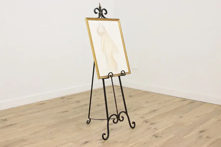 Main image of Contemporary Painted Iron Artist Painting Display Easel