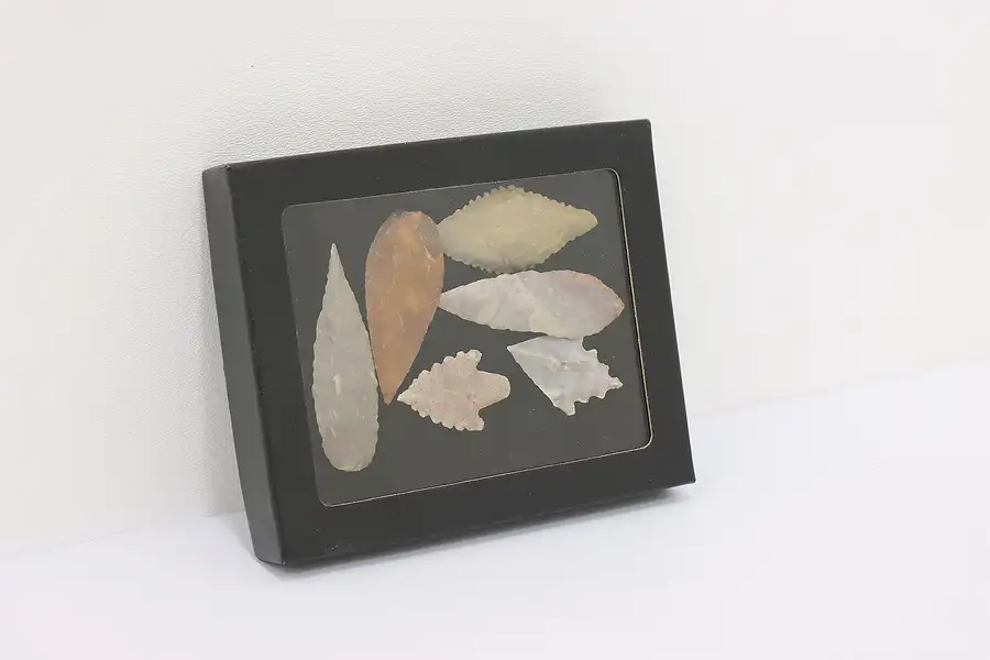 Main image of Set of 6 Antique Indigenous Stone Points & Arrowheads