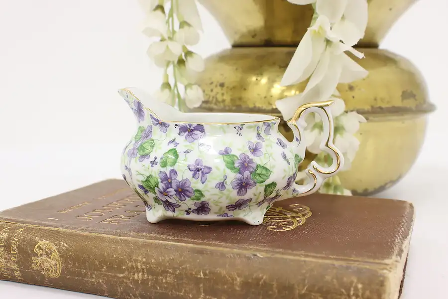 Main image of Lefton Violet Chintz China Creamer