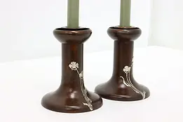 Antique Victorian Brass Candle Sticks Pair (JH49) – Waterford Antique Market