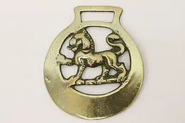 Horse Antique Brass Harness Medallion