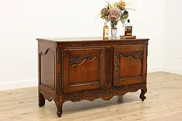 Country French Antique 1700s Walnut Sideboard, Bar, TV Stand #48426