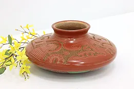 Handmade Vintage Colorful Nicaraguan Pottery, Calero #49529