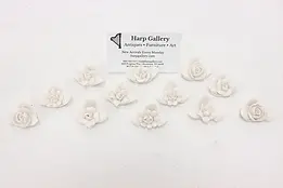 Set of 12 Vintage Porcelain Flower Place Card Holders Ardalt #50700