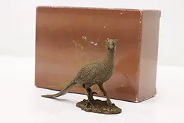 Avon Bronze Pheasant Vintage Sculpture & Box, O'Brien #50770