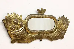 Federal Antique 1815 Gold Leaf Cornucopia Wall Mirror #50894