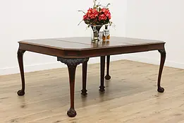 Georgian Design Antique Dining Table, Opens 9' Berkey & Gay  #50090