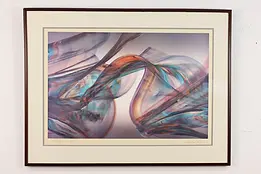 Purple Tide Vintage Original Abstract Lithograph, March 44" #49988