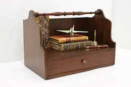 English Traditional Antique Mahogany Book Dresser Bath Caddy #49810