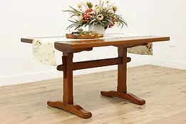 Farmhouse Vintage Cherry Dining Library Table, Desk Stickley #51219
