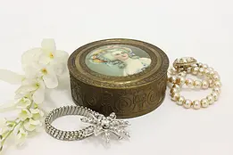 Victorian Design Vintage Powder Jewelry Dresser Jar, PNCW #51185
