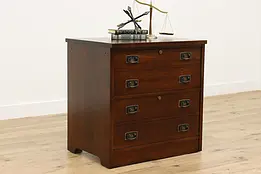 Stickley Vintage Craftsman Design Oak Office File Cabinet #50828
