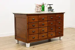 Farmhouse Antique Store Seed or Candy Counter Kitchen Island #50959