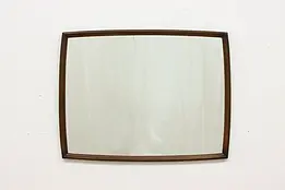 Midcentury Modern Vintage Oak Bedroom or Hall Wall Mirror #51176